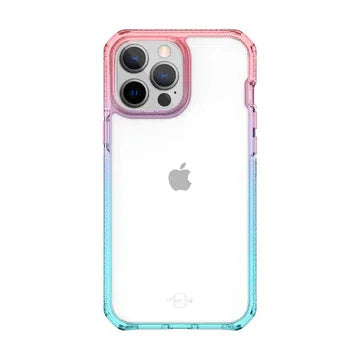 Itskins Supreme Prism iPhone 13 Pro Cover - Light Pink And Light Blue - Tashqila Itskins Supreme Prism iPhone 13 Pro Cover - Light Pink And Light Blue - Tashqila